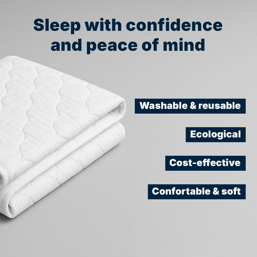 Orykas ultra-absorbent washable bed pad for nighttime incontinence — view 2