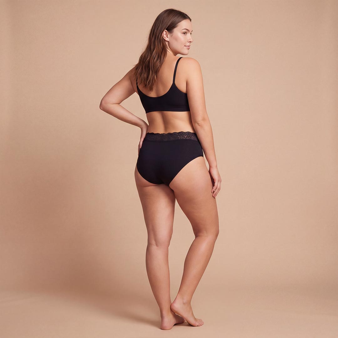 Orykas women's lace-waistband washable incontinence knickers — view 5