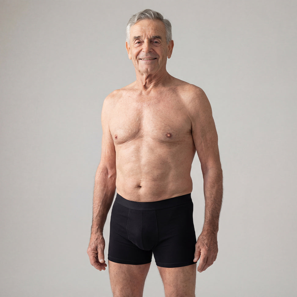 Orykas 3-pack multi-colour ultra-absorbent incontinence boxer briefs for men — pack front view