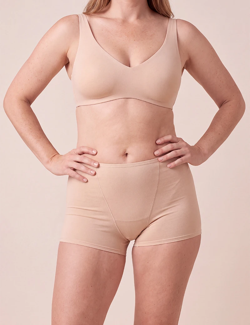 Women’s absorbent boxer underwear