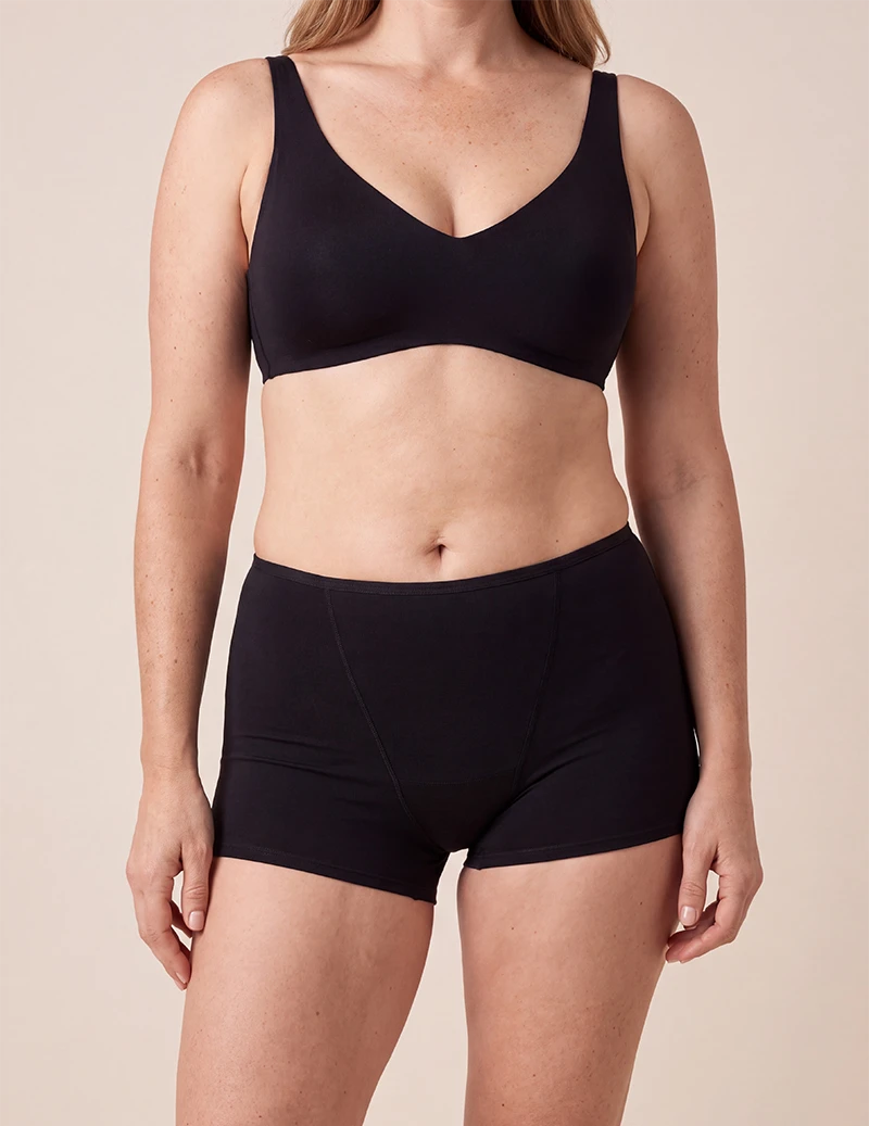 Women’s absorbent boxer underwear
