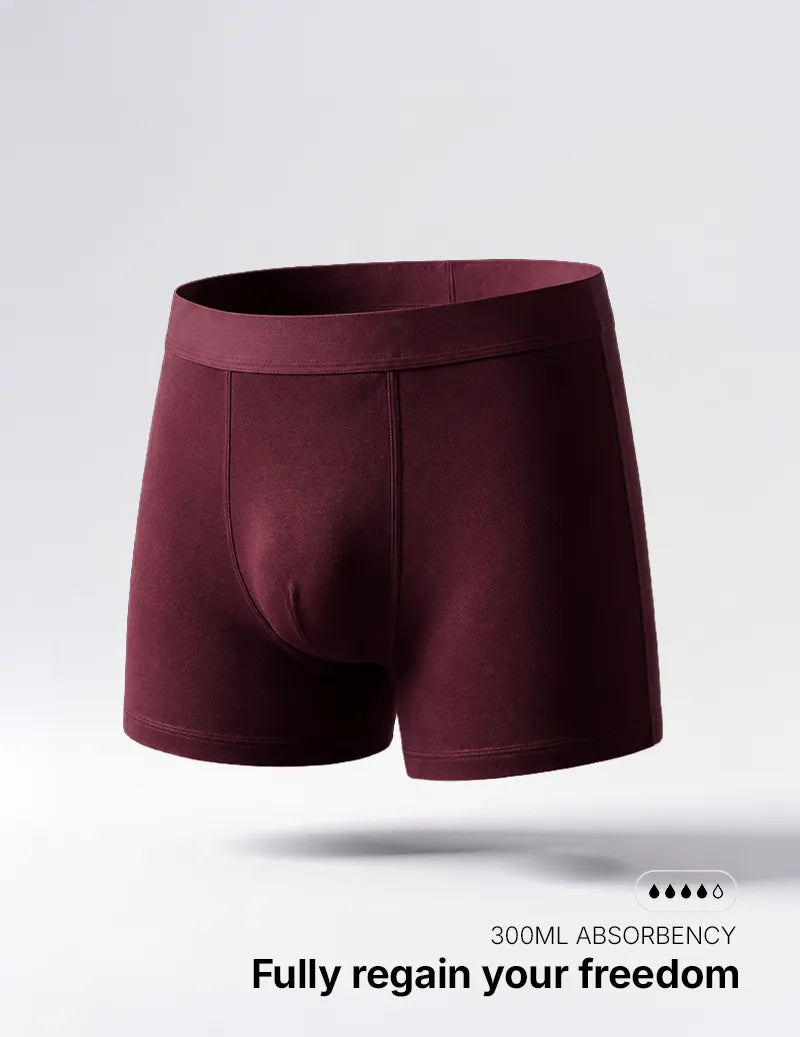 Men's Washable Incontinence Boxer Briefs