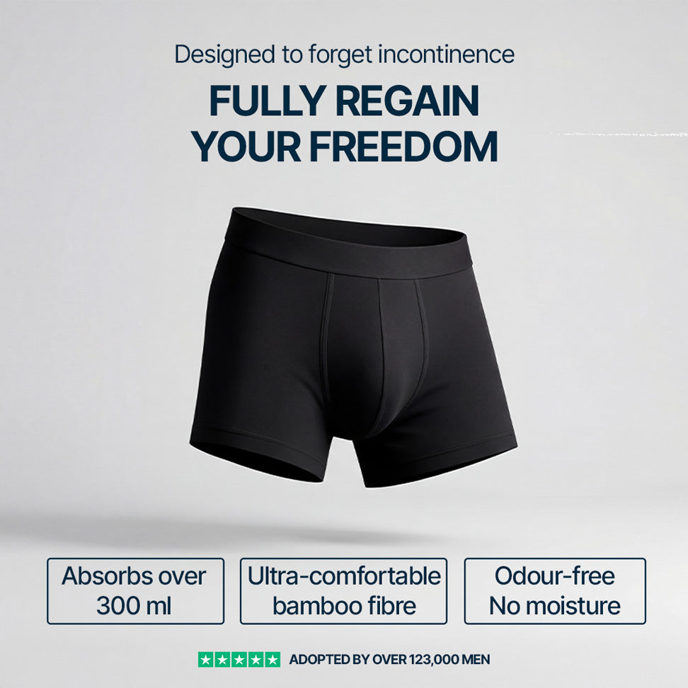 Orykas 3-pack multi-colour ultra-absorbent incontinence boxer briefs for men — view 2