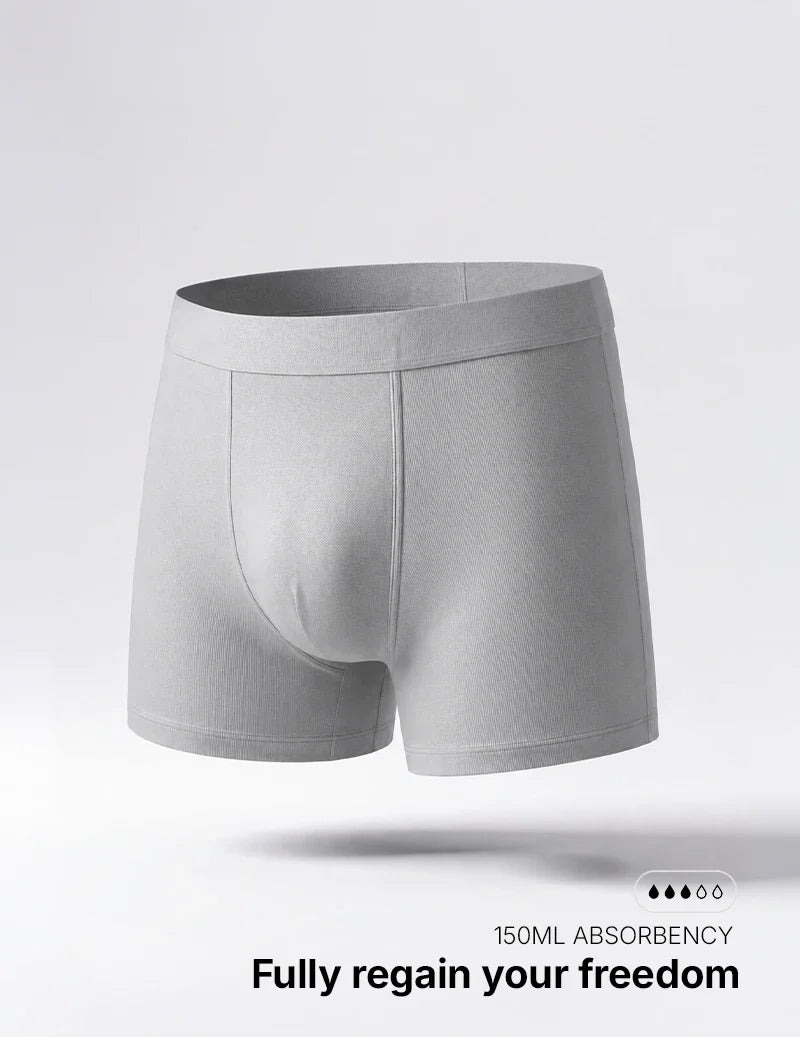 Absorbent Boxer for Light Leaks