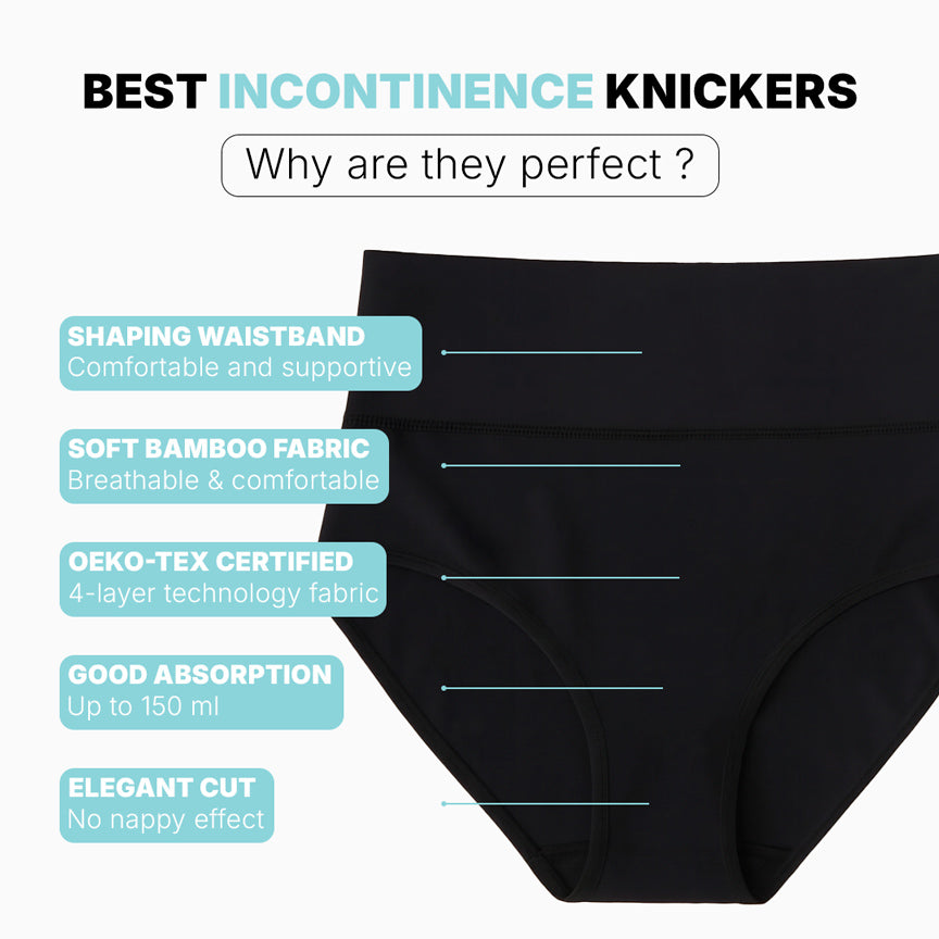 Women's High-Waisted Washable Incontinence Pants