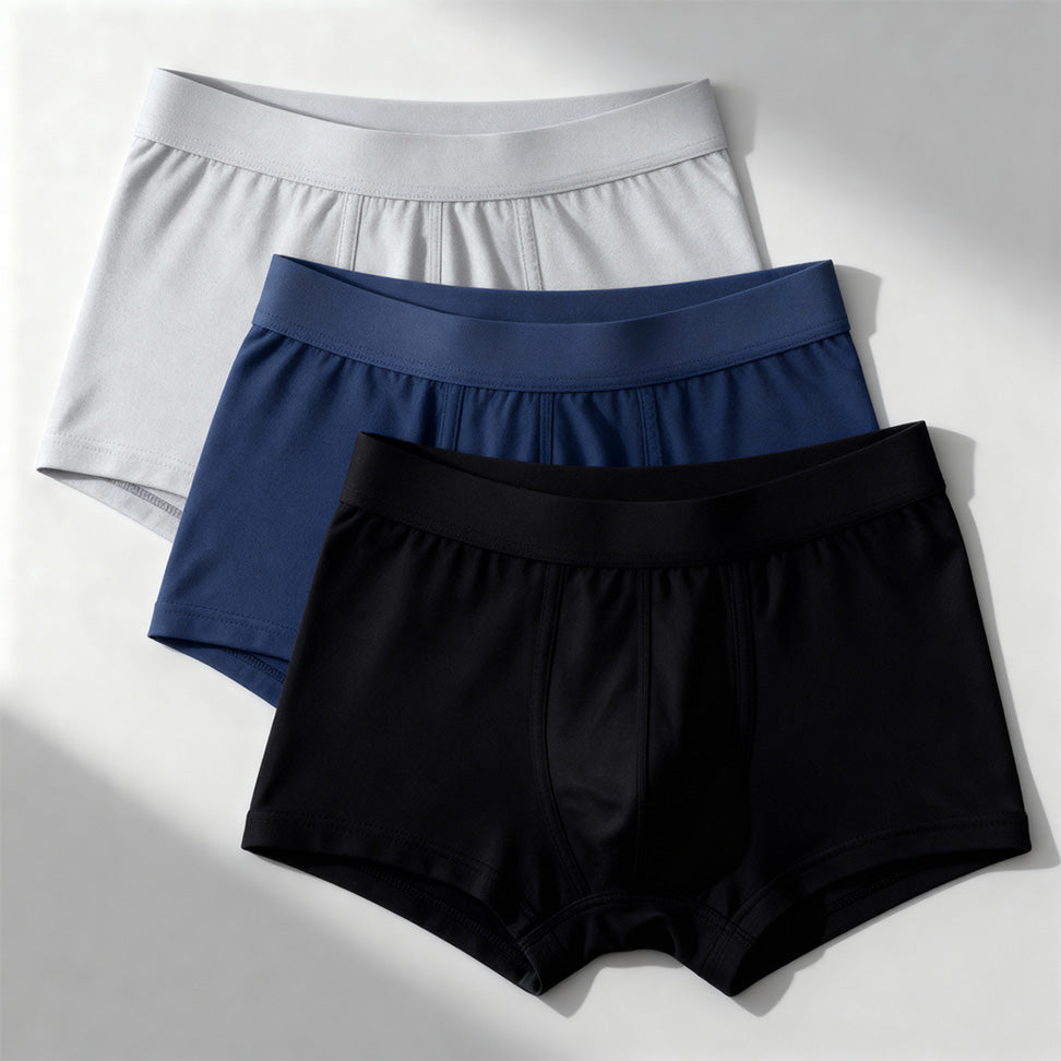 Ultra-absorbent 3-colour boxer pack