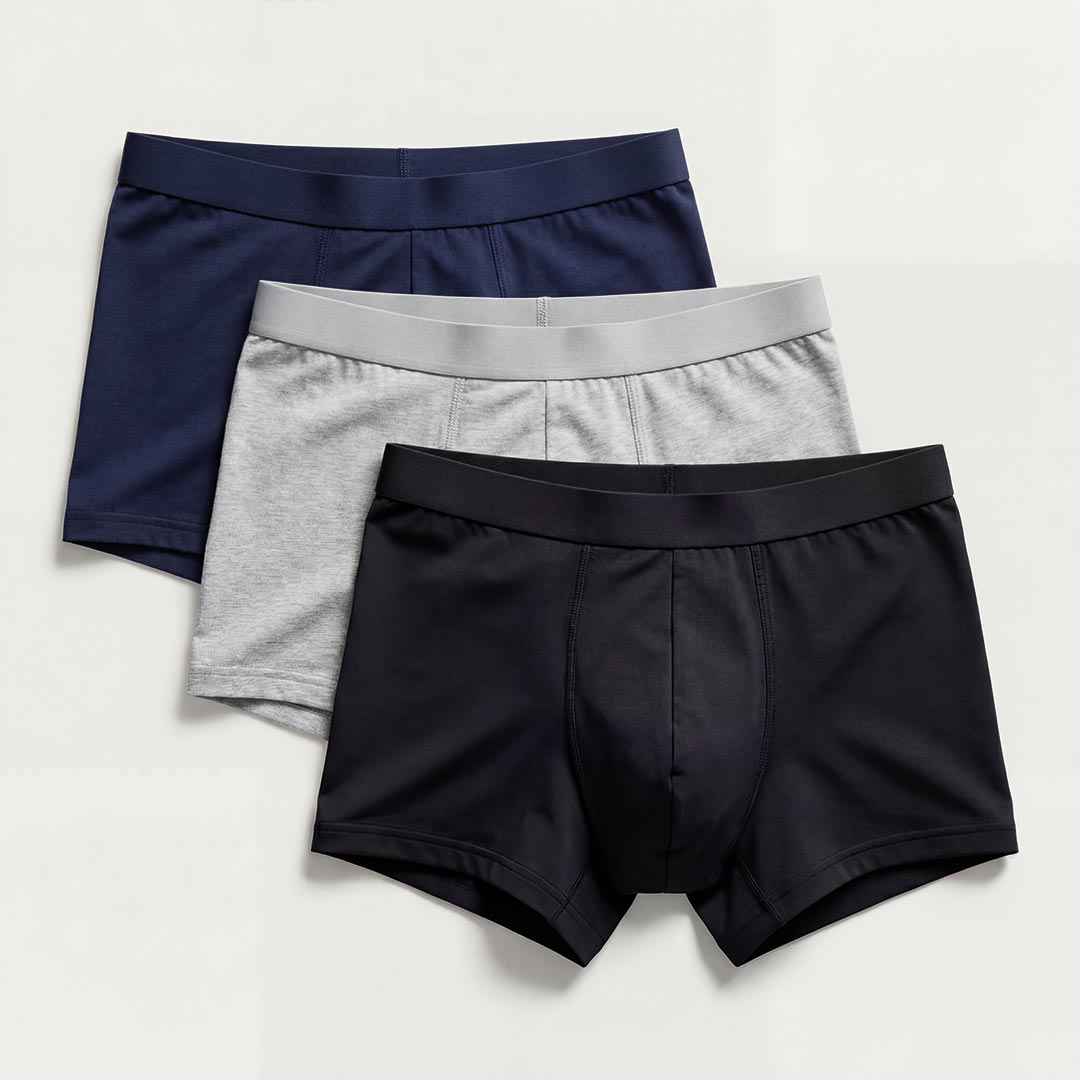 Orykas 3-pack multi-colour ultra-absorbent incontinence boxer briefs for men — colour range view