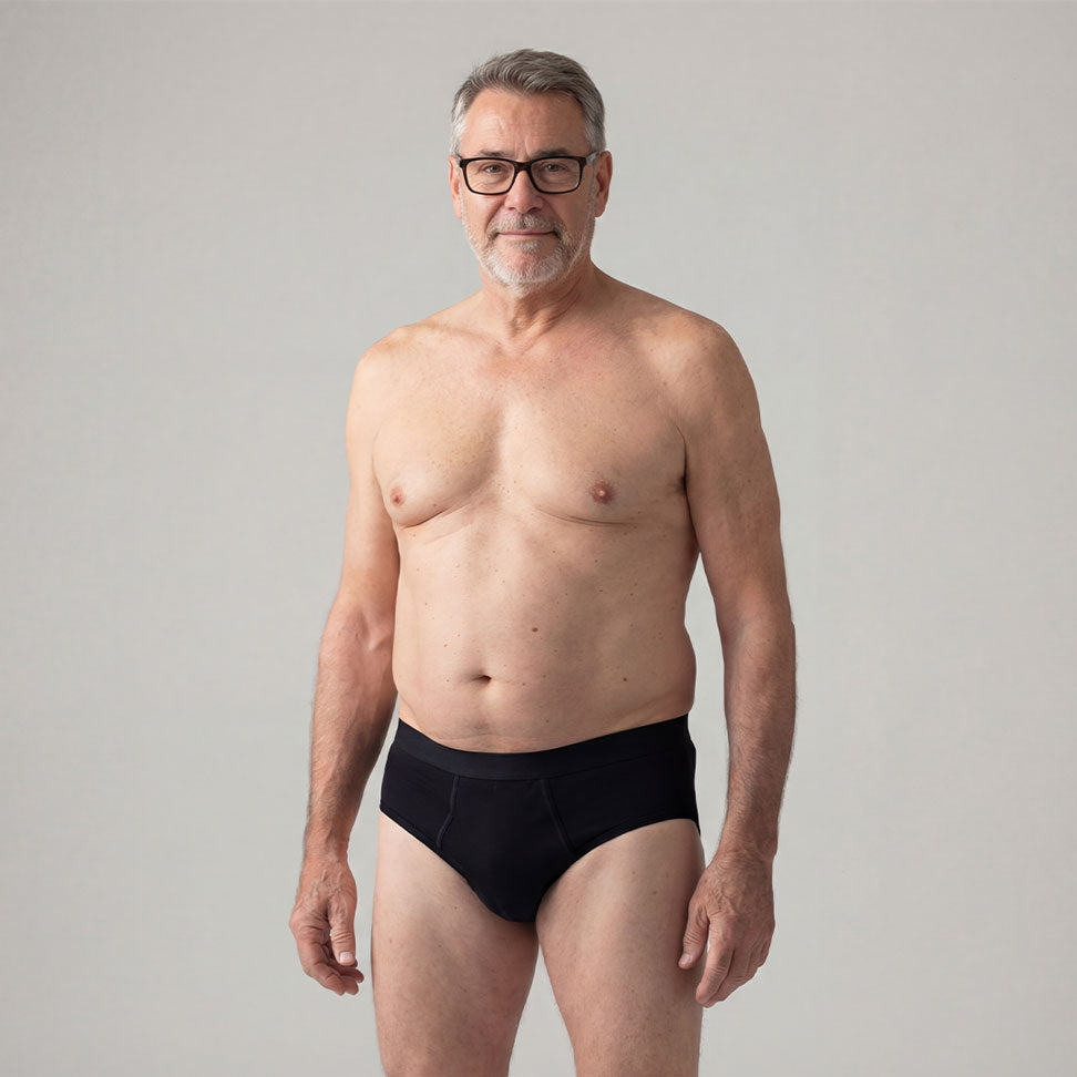 Orykas men's washable ultra-absorbent incontinence briefs — brief product view