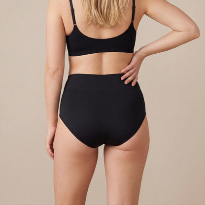 3-Pack Black Mid-Rise Incontinence Briefs