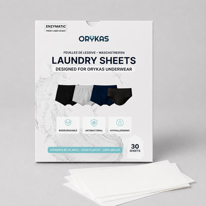 Orykas antibacterial laundry sheets