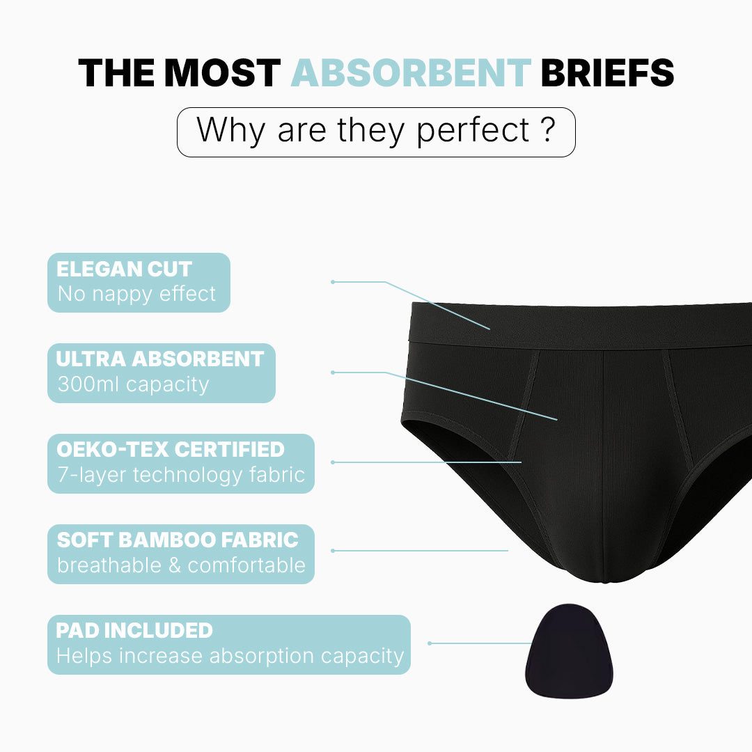 Absorbent incontinence brief