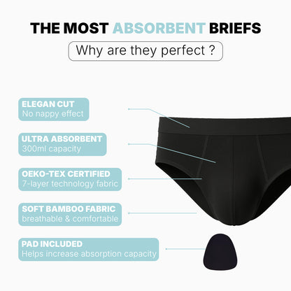 Absorbent incontinence brief