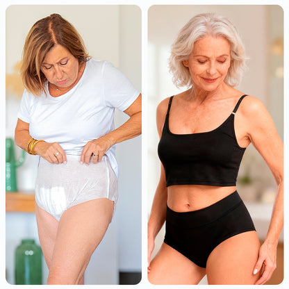 Women's High-Waisted Washable Incontinence Pants