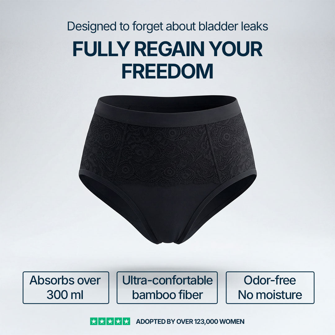 Orykas 3-pack black ultra-absorbent women's incontinence briefs — view 2
