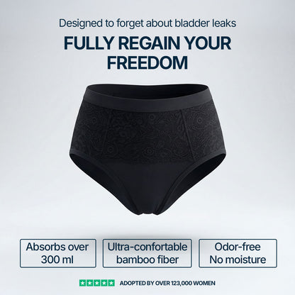 Orykas 3-pack black ultra-absorbent women's incontinence briefs — view 2