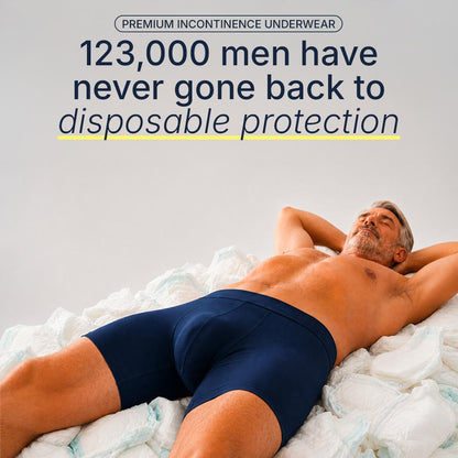 Men's Washable Incontinence Boxer Briefs