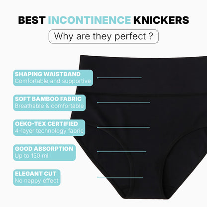 Women's High-Waisted Washable Incontinence Pants