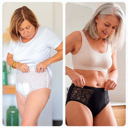 Women's Side-Lace Washable Incontinence Pants