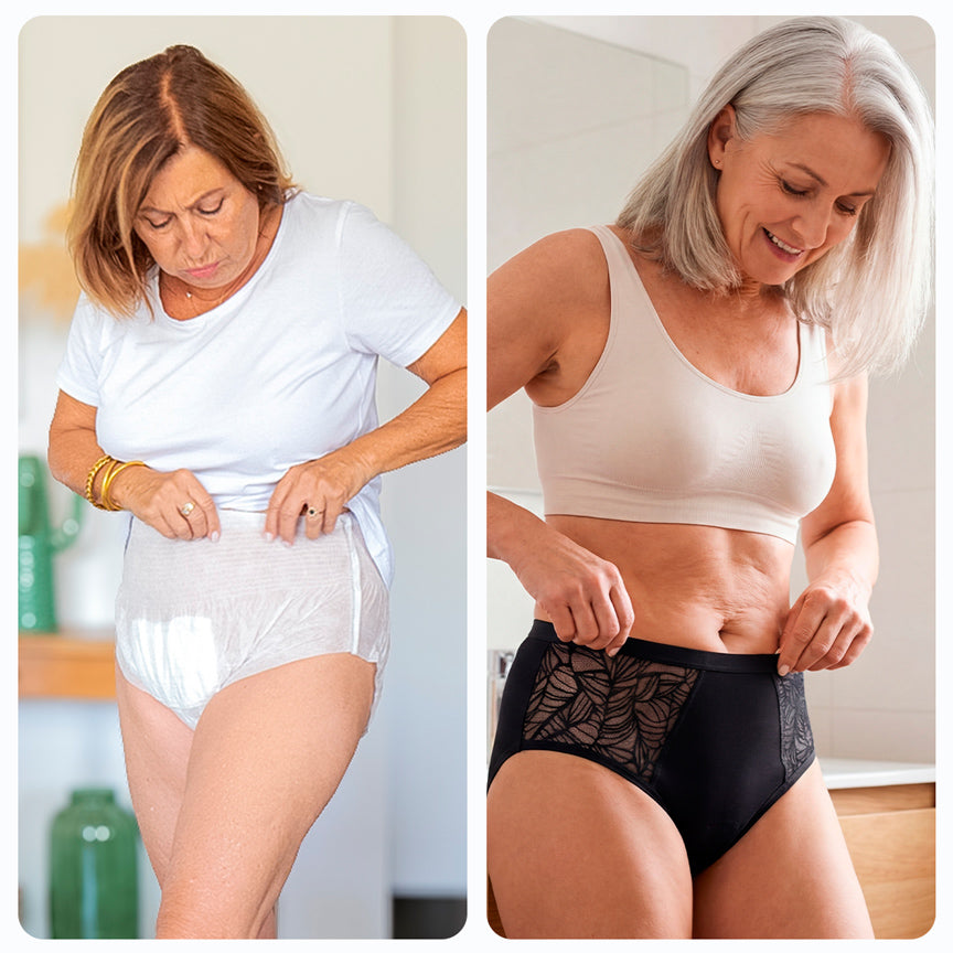 Women's Side-Lace Washable Incontinence Pants