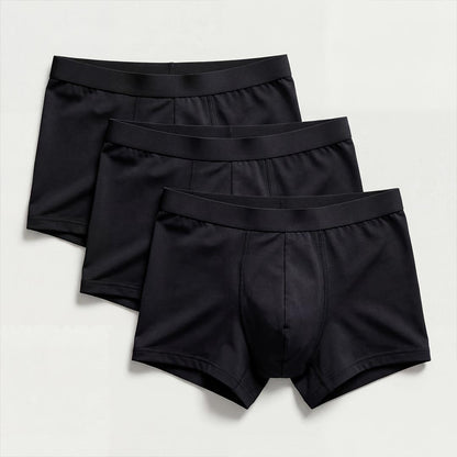Orykas 3-pack men's light leak absorbent boxer briefs — pack front view
