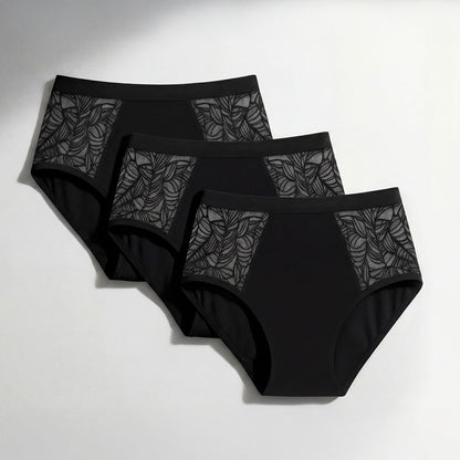 3-Pack Lace Side Incontinence Briefs