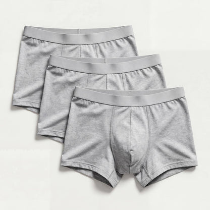 Orykas 3-pack grey ultra-absorbent incontinence boxer briefs for men — pack front view